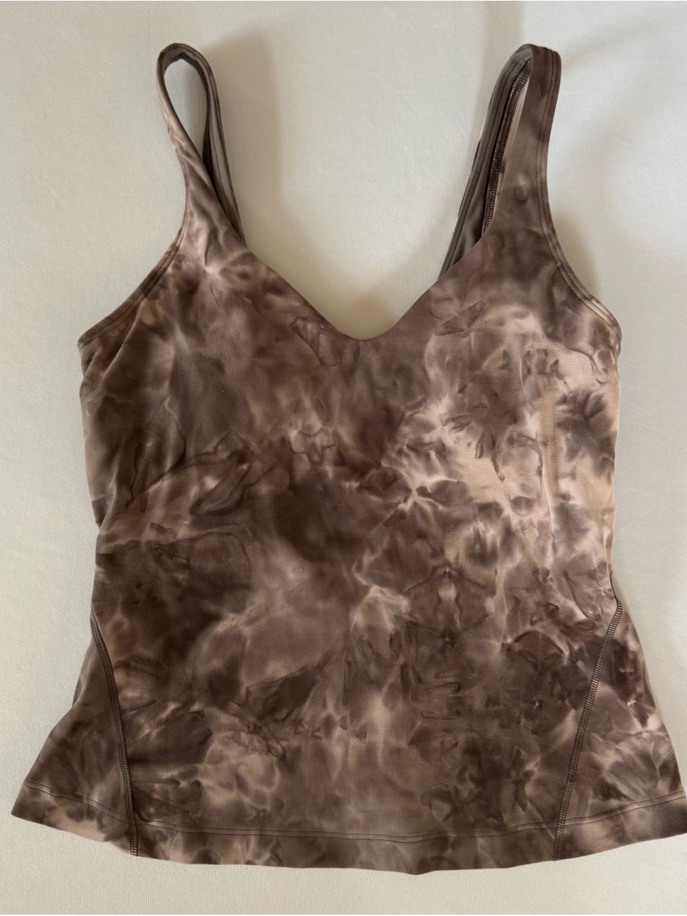 lululemon athletica Burple and White Tie-Dye V-Neck Tank Size 4
